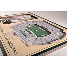 Officially Licensed NCAA 3-D Stadium Views Picture Frame - Spartans 