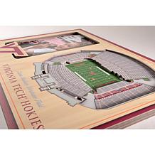 Officially Licensed NCAA 3-D Stadium Views Picture Frame - Hokies 