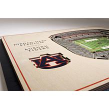Officially Licensed NCAA  5-Layer StadiumViews 3D Wall Art - Auburn