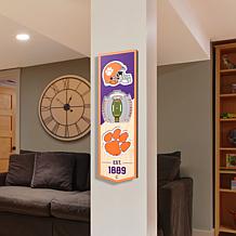 Officially Licensed NCAA 6" x 19" 3D Stadium Banner - Clemson Tigers