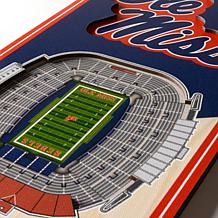 Officially Licensed NCAA 6" x 19" 3D Stadium Banner - Rebels
