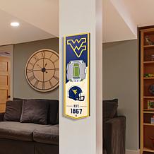 Officially Licensed NCAA 6" x 19" 3D Stadium Banner - West Virginia FB