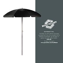 Officially Licensed NCAA Arkansas 5.5' Portable Beach Umbrella, Black