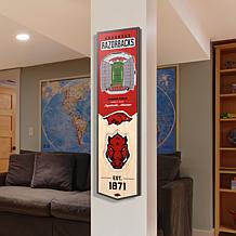 Officially Licensed NCAA Arkansas Razorbacks 3D Stadium Banner