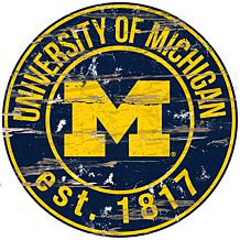 Officially Licensed NCAA 2pc Heavy Duty Vinyl Mat Set-Un. of Michigan