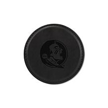 Officially Licensed NCAA FSU Seminoles Black Personalized Coaster Set