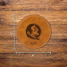Officially Licensed NCAA FSU Seminoles Brown Personalized Coaster Set