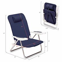 Officially Licensed NCAA Georgia Tech Monaco Reclining Beach Chair