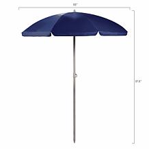 Officially Licensed NCAA Kansas 5.5' Portable Beach Umbrella, Blue