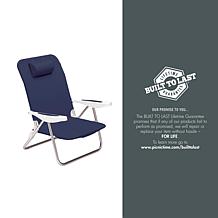 Officially Licensed NCAA Kansas Jayhawks Monaco Reclining Beach Chair