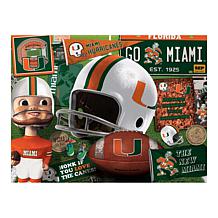 Officially Licensed NCAA Miami Hurricanes Retro 500-Piece Puzzle