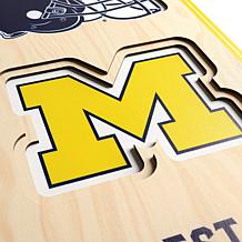 Officially Licensed NCAA Michigan Wolverines 3D Stadium Banner