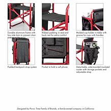 Officially Licensed NCAA Nebraska Cornhuskers Backpack Chair w/Cooler