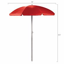 Officially Licensed NCAA Ohio State 5.5' Portable Beach Umbrella, Red