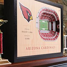 Officially Licensed NFL 25-Layer StadiumViews 3D Wall Art - Cardinals