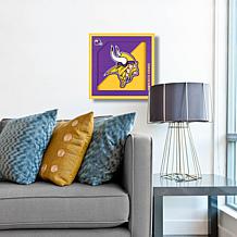 Officially Licensed NFL 3D Logo Series Wall Art - 12" x 12" - Vikings