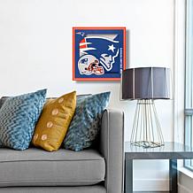 Officially Licensed NFL 3D Logo Series Wall Art - 12" x 12" - Patriots