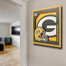Officially Licensed NFL 3D Logo Series Wall Art - 12" x 12" - Packers