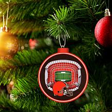 Officially Licensed NFL 3D StadiumView Ornament 2-pack - Cleveland