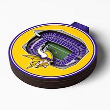 Officially Licensed NFL 3D StadiumView Ornament 2-pack - Minnesota