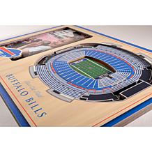 Officially Licensed NFL 3D StadiumViews Frame - Buffalo Bills