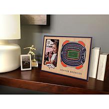Officially Licensed NFL 3D StadiumViews Frame - Denver Broncos