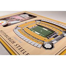 Officially Licensed NFL 3D StadiumViews Frame - Pittsburgh Steelers