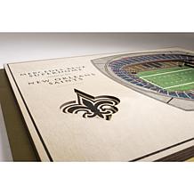 Officially Licensed NFL 5-Layer 3-D Wall Art - New Orleans Saints