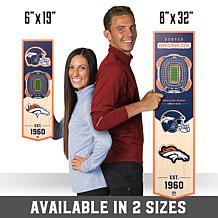 Officially Licensed NFL 6" x 19" 3-D Stadium Banner - Denver Broncos 