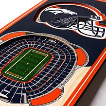 Officially Licensed NFL 6" x 19" 3-D Stadium Banner - Denver Broncos 