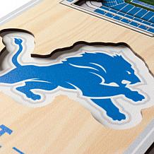 Officially Licensed NFL 6" x 19" 3-D Stadium Banner - Detroit Lions 