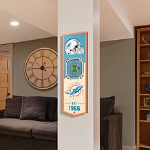 Officially Licensed NFL 6" x 19" 3-D Stadium Banner - Miami Dolphins