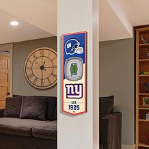 Officially Licensed NFL 6" x 19" 3-D Stadium Banner - New York Giants