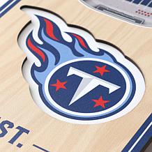 Officially Licensed NFL 6" x 19" 3-D Stadium Banner - Tennessee Titans