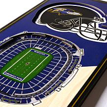Officially Licensed NFL 6" x 19" 3D Stadium Banner - Baltimore Ravens