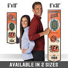 Officially Licensed NFL 6" x 19" 3D Stadium Banner- Cincinnati Bengals