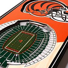 Officially Licensed NFL 6" x 19" 3D Stadium Banner- Cincinnati Bengals