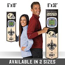 Officially Licensed NFL 6"x19" 3-D Stadium Banner - New Orleans Sai...