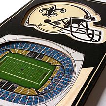 Officially Licensed NFL 6"x19" 3-D Stadium Banner - New Orleans Sai...