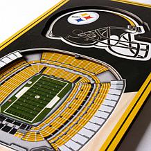 Officially Licensed NFL 6x19" 3-D Stadium Banner - Pittsburgh Steelers