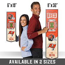 Officially Licensed NFL 6x19 3-D Stadium Banner - Tampa Bay Buccaneers
