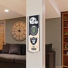 Officially Licensed NFL 6x19" 3D Stadium Banner - Las Vegas Raiders