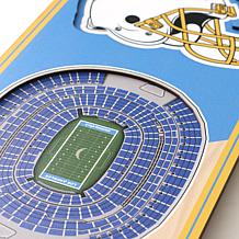 Officially Licensed NFL 6x19" 3D Stadium Banner - Los Angeles Chargers