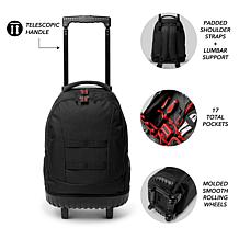 Officially Licensed NFL Atlanta Falcons 18" Premium Wheeled Toolbag