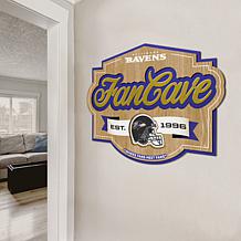 Officially Licensed NFL Baltimore Ravens Fan Cave Sign