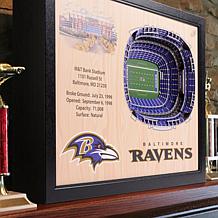 Officially Licensed NFL Baltimore Ravens StadiumView 3D Wall Art