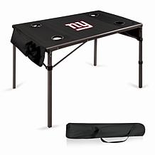 Officially Licensed NFL Black Portable Folding Travel Table - Giants