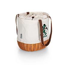 Officially Licensed NFL Canvas and Willow Basket Tote - Mickey Jets