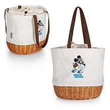 Officially Licensed NFL Canvas and Willow Basket Tote -Mickey Panthers