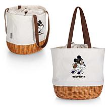 Officially Licensed NFL Canvas and Willow Basket Tote - Mickey Ravens